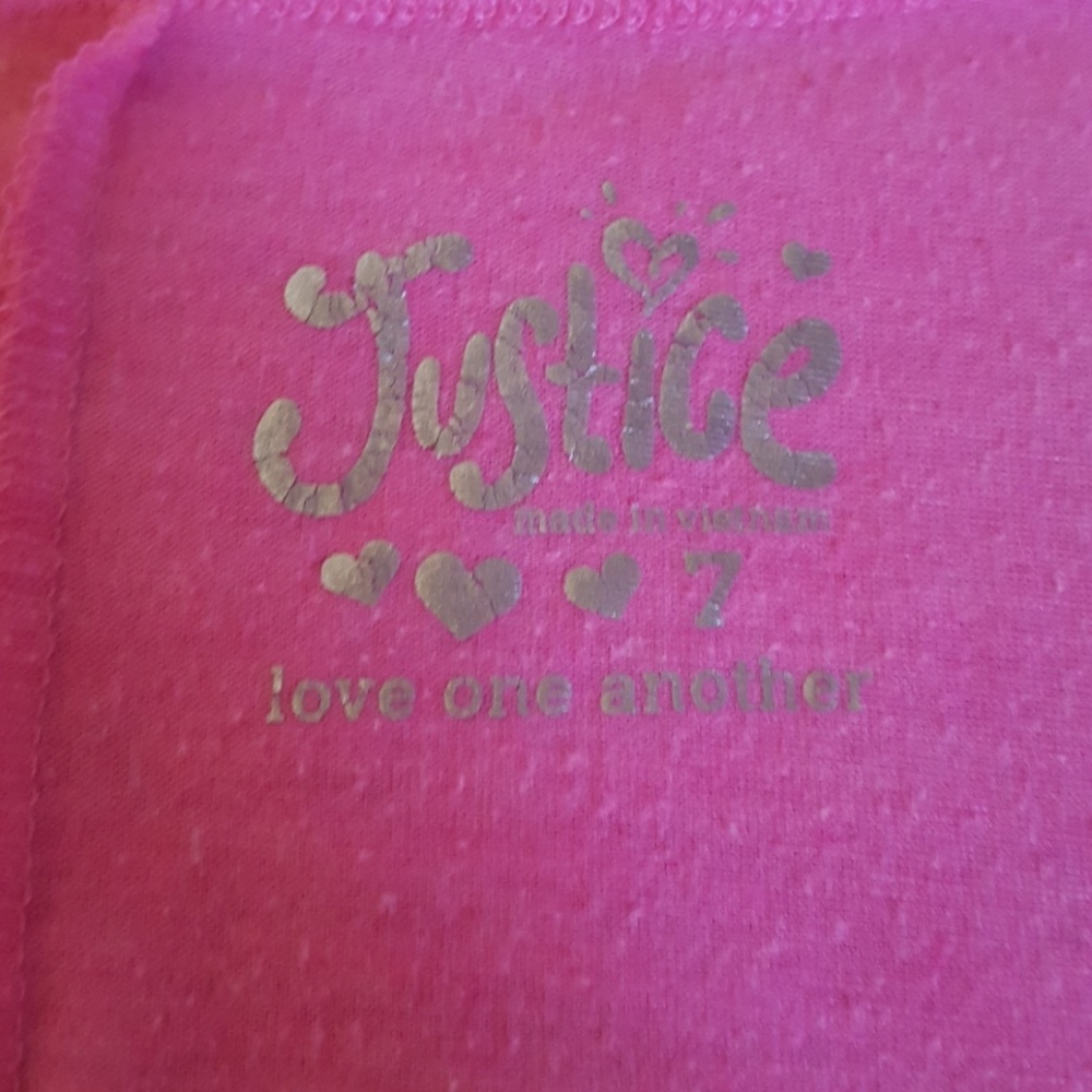 Girls Pink Dog  Besties Forever Justice Shirt - Picture 2 of 2